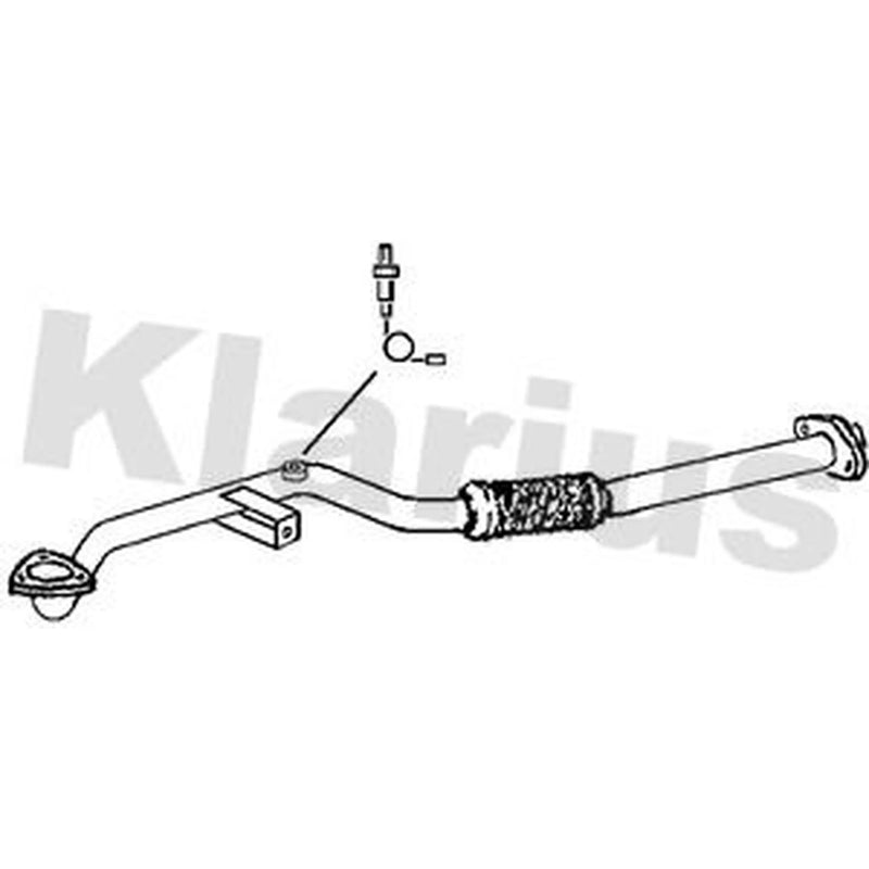 Klarius Exhaust Pipe OD fits Opel Vectra B 2000-2003 1.8