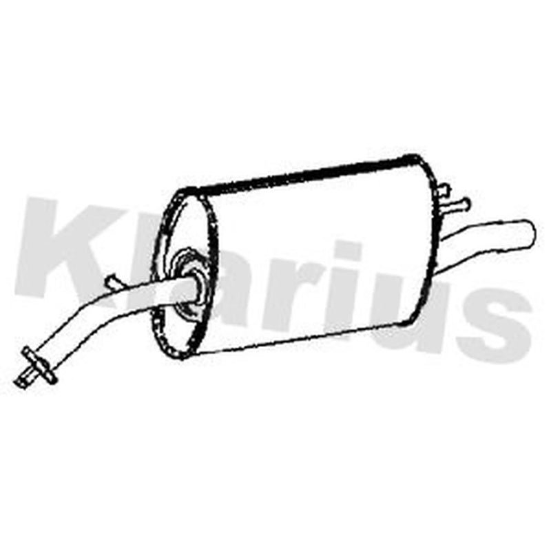 Klarius Box With Tail Pipe Rear fits Chevrolet Spark 2010 on 1.2