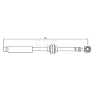 Apec Brake Hydraulic Hose Line Front HOS4151