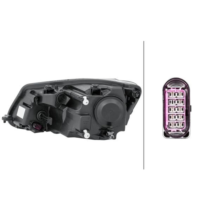 Hella Headlight Headlamp P21W Right fits VW Caddy III 2004-2015 1.2 1.6 2.0
