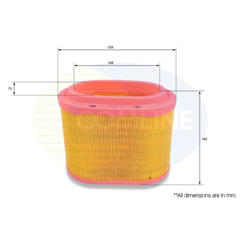 Comline Engine Air Filter fits Hyundai H-1 2000-2007 2.5