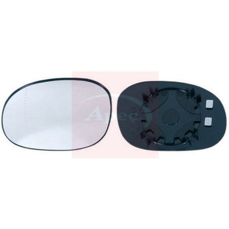 Apec Exterior Wing Mirror Glass Left fits Citroën C2 2003-2012 1.1 1.4 1.6