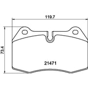 Mintex Front Brake Pad Set fits BMW 7 1994-2001