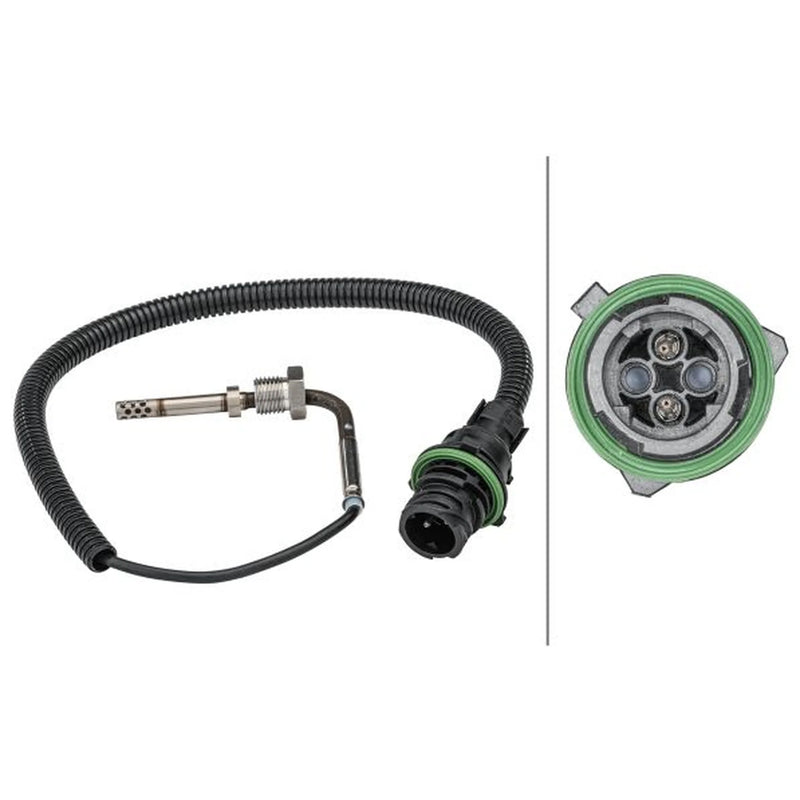 Hella Exhaust Gas Temperature Sensor after catalytic conv fits Mercedes-Benz MP3