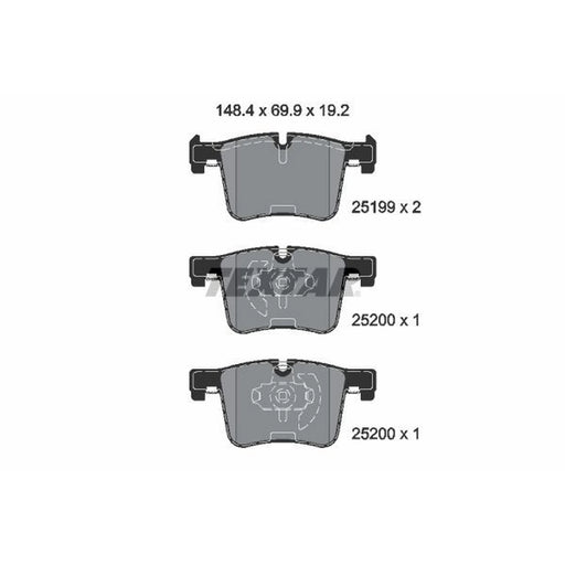 Textar Front Brake Pad Set 2519901