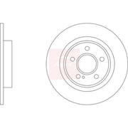 Apec 2 x Solid Brake Discs