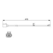 Bosch Brake Pad Wear Sensor Front fits Porsche Cayenne 2007-2010 3.0 3.6 4.8