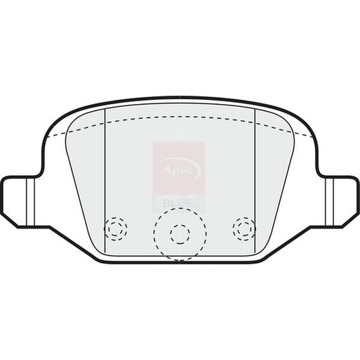Apec Rear Brake Pad Set fits Citroën E-Mehari 2016 on