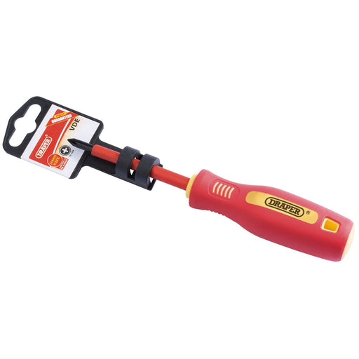 Draper Fully Insulated Soft Grip PZ TYPE Screwdriver, No.1 x 80mm 46533 Draper - Dynamic Drive