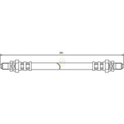 NAPA Brake Hydraulic Hose Line Rear NBH1264