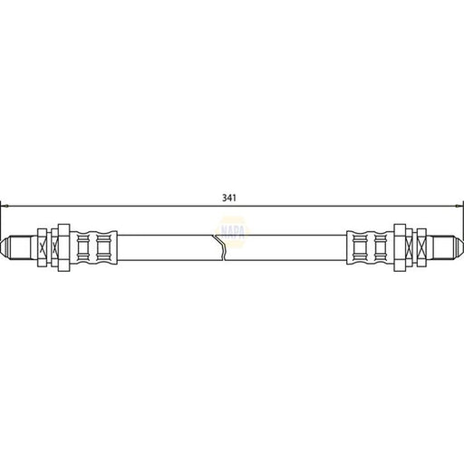 NAPA Brake Hydraulic Hose Line Rear NBH1264