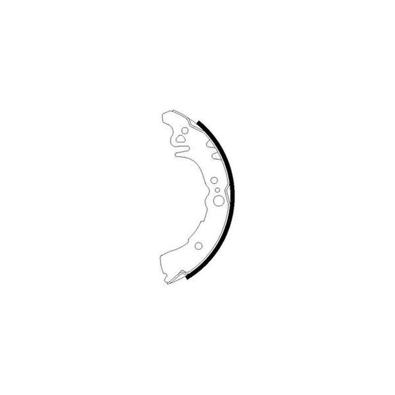Mintex Brake Shoe Set Axle Kit fits Audi 100 C3 1989-1990 2.2