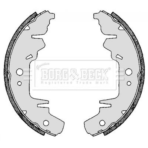 Borg & Beck Brake Shoe Set Axle Kit BBS6263