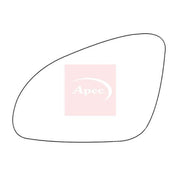 Apec Exterior Wing Mirror Glass Left fits Opel Adam 2012-2019 1.0 1.2 1.4