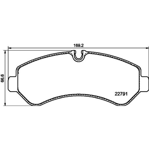Mintex Rear Brake Pad Set fits Mercedes-Benz G-Class Closed Off-Road Vehicle