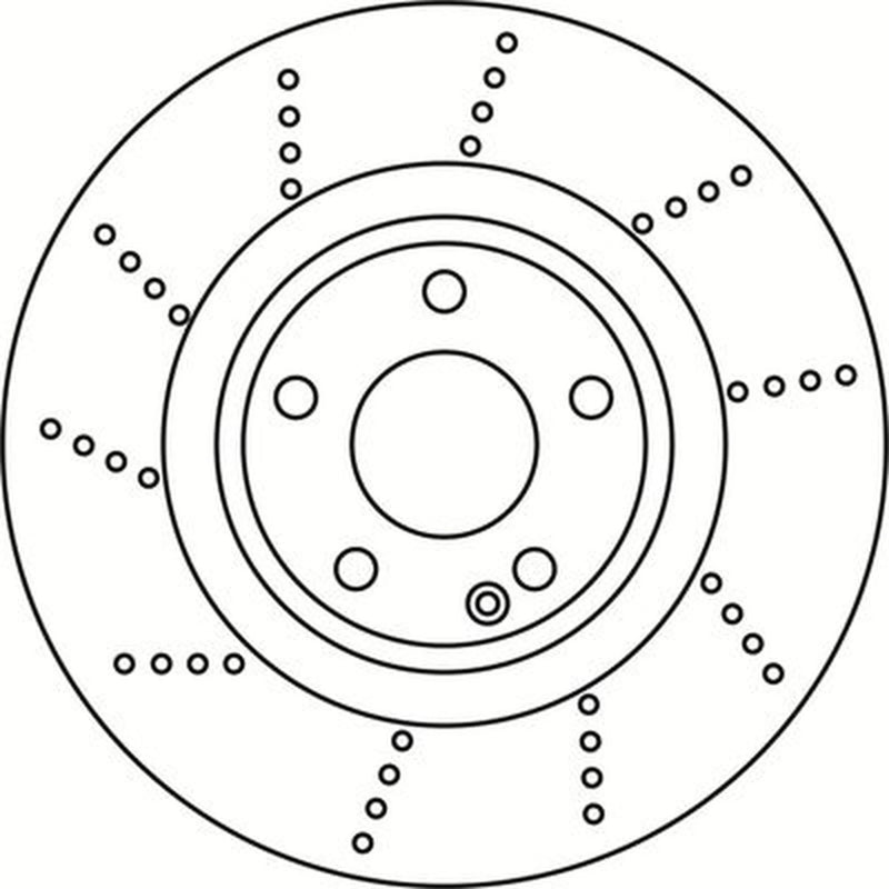 Abtex 2 x Vented Front Brake Discs BD2015V-x2
