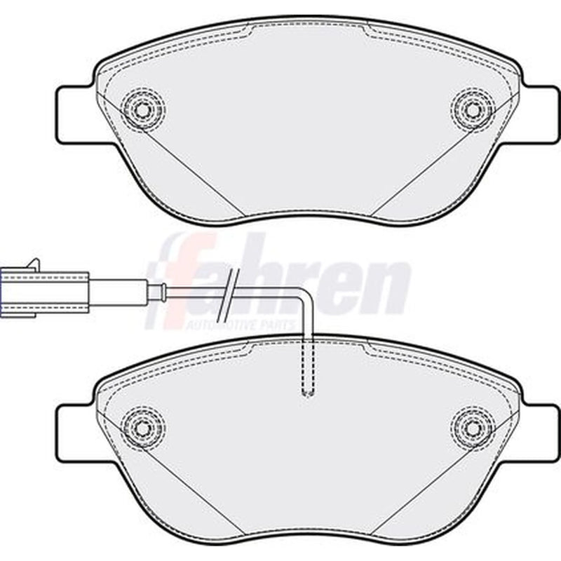 Fahren Front Brake Pad Set FBP3384