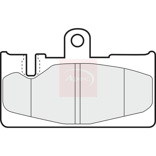 Apec Rear Brake Pad Set fits Lexus Ls 2000-2006
