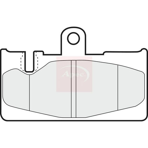 Apec Rear Brake Pad Set PAD1217