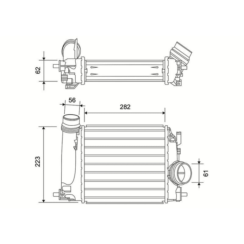 Valeo Intercooler (Charge Air Cooler) 822941