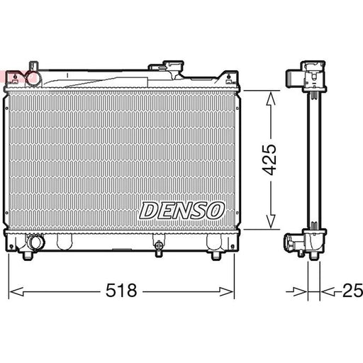 Denso Engine Radiator fits Suzuki Grand Vitara I 1998-2003 2.0