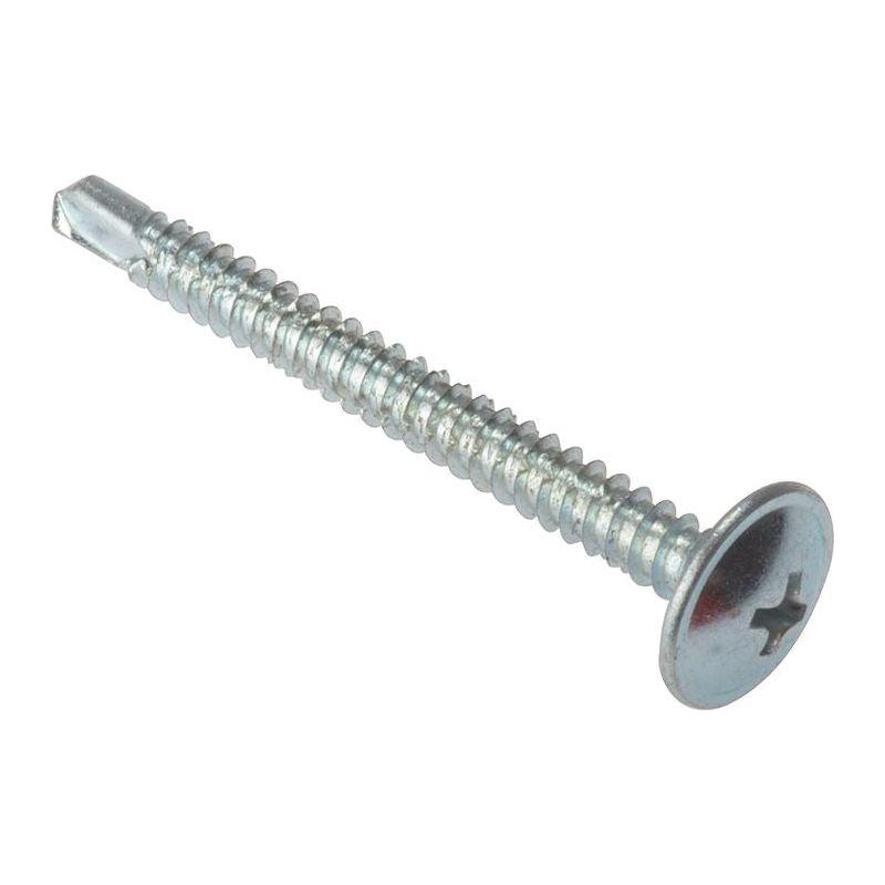 Forgefix Baypole Self-Drill Screw Phillips Wafer Head ZP 4.8 x 80mm Box 100 ForgeFix - NN4 Online