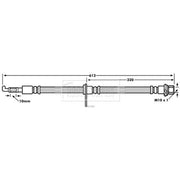 Borg & Beck Brake Hydraulic Hose Line Front BBH7882