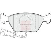 Apec Front Brake Pad Set fits Ford Escort 1991-1998