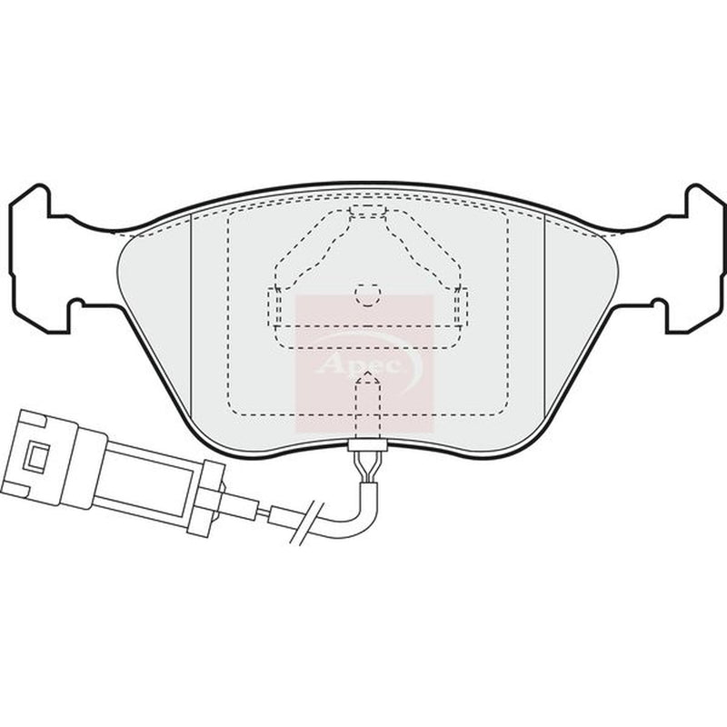 Apec Front Brake Pad Set fits Ford Escort 1991-1998