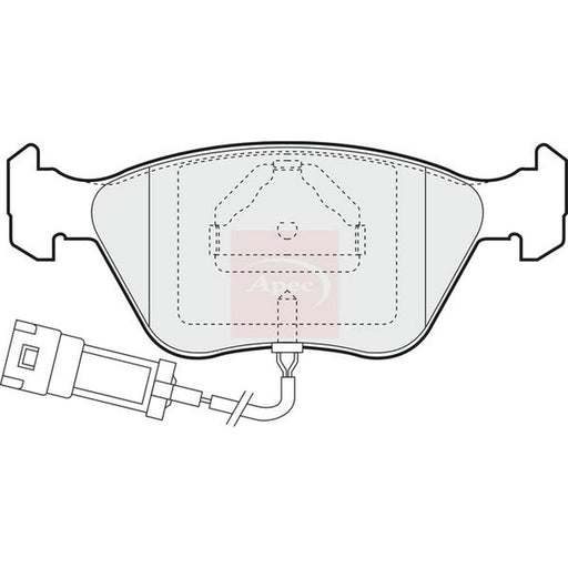 Apec Front Brake Pad Set fits Ford Escort 1991-1998