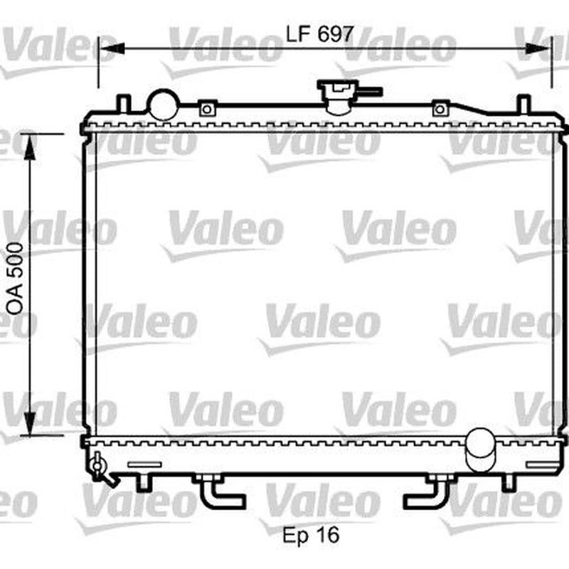 Valeo Engine Radiator 735059