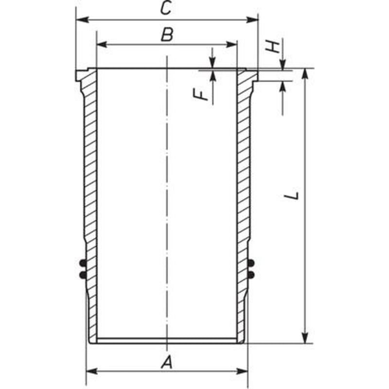Mahle Engine Cylinder Liner Sleeve 144mm