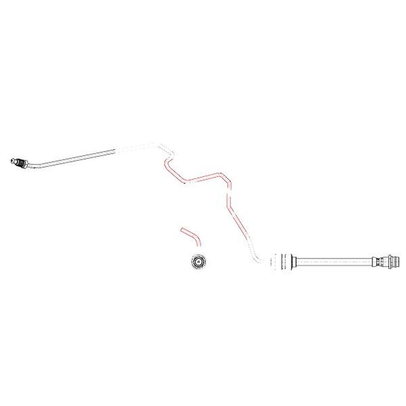 Apec Brake Hydraulic Hose Line Rear Left fits Volvo S60 II 2010-2015
