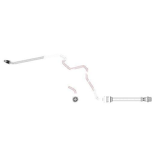 Apec Brake Hydraulic Hose Line Rear Left fits Volvo S60 II 2010-2015
