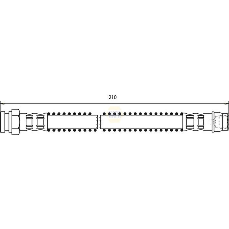 NAPA Brake Hydraulic Hose Line Rear NBH1267