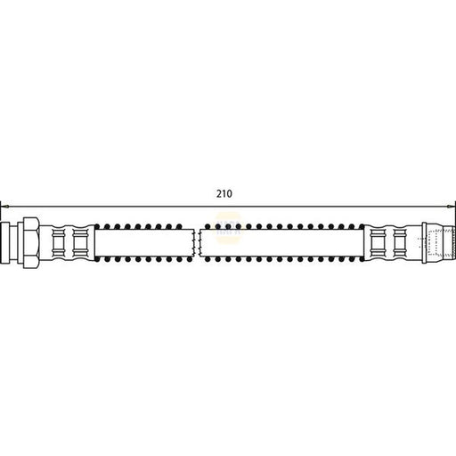 NAPA Brake Hydraulic Hose Line Rear NBH1267