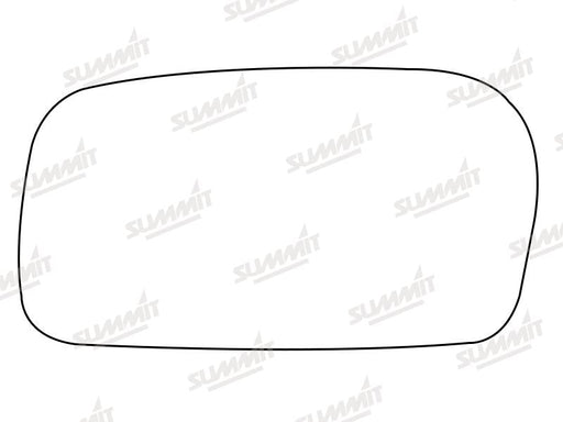 Summit Stick-On Anti Dazzle Mirror Glass fits Audi 100 91 on LHS Summit - Bars 4 Cars