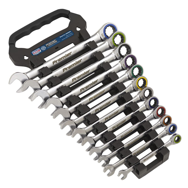 Sealey Premier Platinum Premier Platinum Combination Ratchet Spanner Set 12pc Sealey Premier Platinum - Dynamic Drive