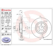 Brembo Front Brake Discs & Pads fits Alfa Romeo 156 Sportwagon 2004-2006 1.9