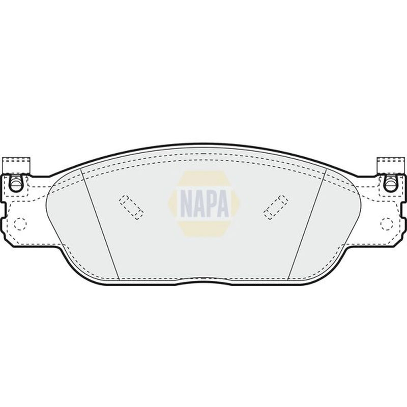 NAPA Front Brake Pad Set fits Jaguar S-Type II 1999-2007 2.5 2.7 3.0 4.0 4.2