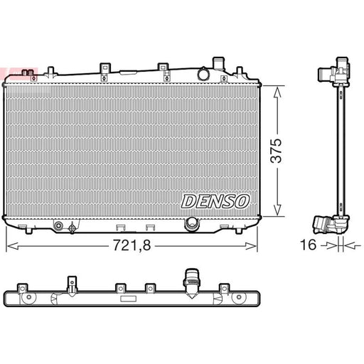 Denso Engine Radiator fits Honda Hr-V 2015 on 1.6