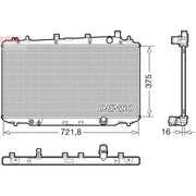 Denso Engine Radiator DRM40056
