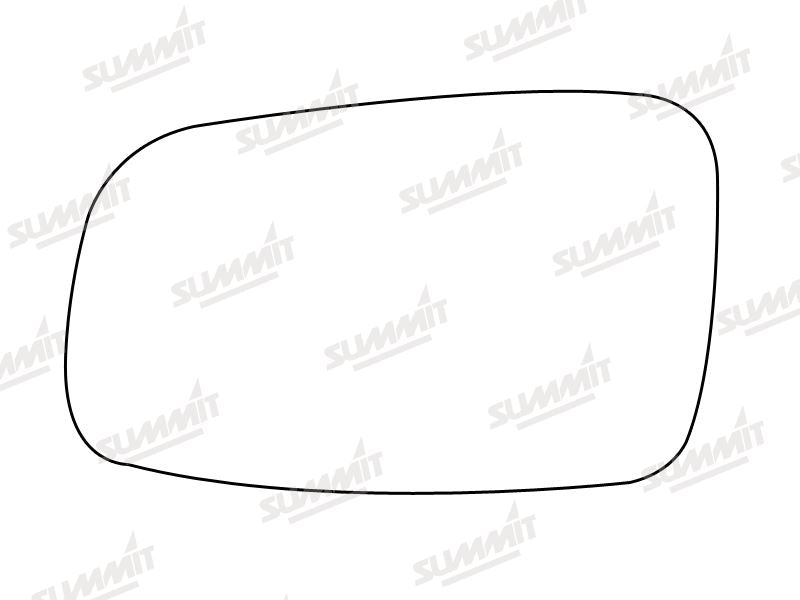 Summit Stick-On Standard Mirror Glass fits Citroen ZX LHS Summit - Bars 4 Cars