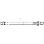 Apec Brake Hydraulic Hose Line Rear HOS3586