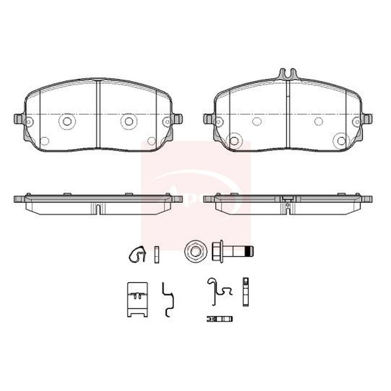 Apec Front Brake Pad Set fits Mercedes-Benz C-Class 2021 on