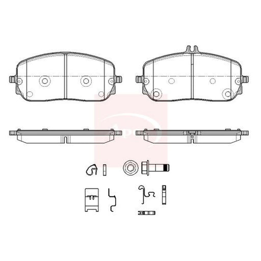 Apec Front Brake Pad Set PAD2633