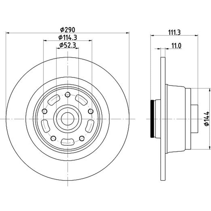 Mintex Front & Rear Brake Discs & Pads fits Renault Megane IV 2020 on 1.3