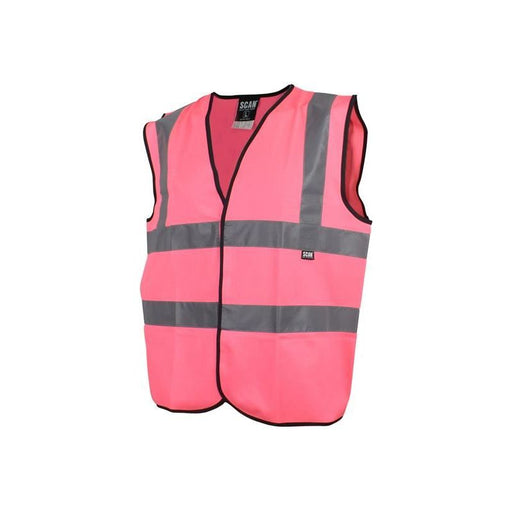 Scan Hi-Vis Waistcoat Pink - L (44in) Scan - Dynamic Drive