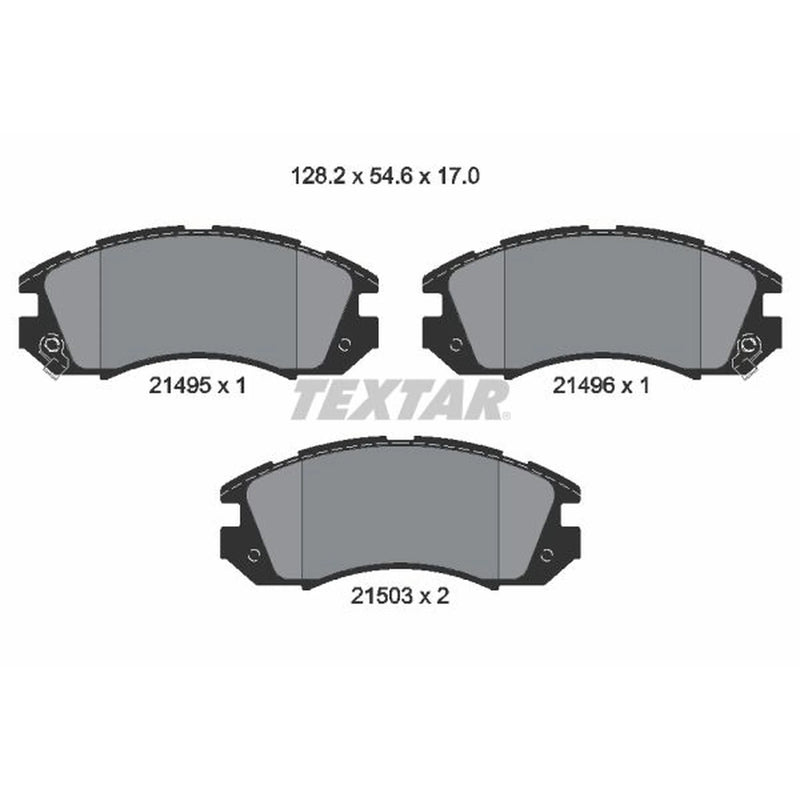 Textar Front Brake Pad Set 2149501