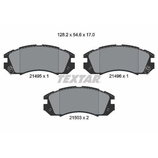Textar Front Brake Pad Set 2149501